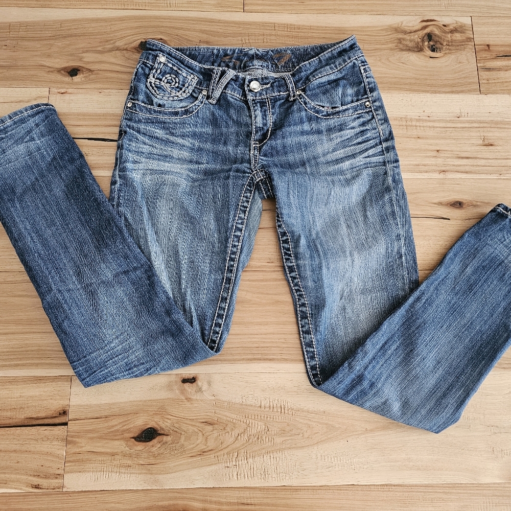 Seven 7 Brand Classic Blue Denim Jeans